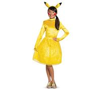 DISGUISE 90139K-20L PIKACHU GIRL CLASSIC Pokemon Dress Up & Accessories, Yellow, 7-8 Years