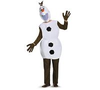 Disguise 92994D Olaf Frozen Adult Sized Costumes, White, XL