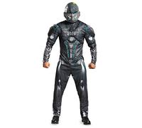 Disguise 97555D Halo Adult-Sized Costume, Black, XL
