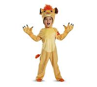 DISGUISE 99847L Disney Junior Kion Lion Guard Deluxe Toddler Boys' Costume Childrens, Cartoon, Multicolor, L (4-6)