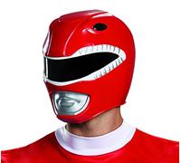 Adult Red Ranger Helmet, Red, Default