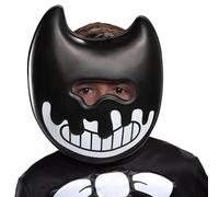 Disguise Bendy and The Ink Machine Costume Mask, Ink Bendy Costume Accessory, Game Inspired Kids Size Face Mask (105379) Black/White