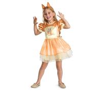 Disguise Bingo Skirt Costume for Kids, Official Bluey Character Outfit with Dress and Headband, Toddler Size Small (2T)