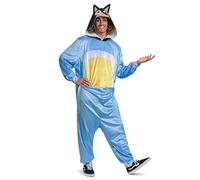 DISGUISE Bluey Bandit Costume, Official Bluey Dad Costume and Headpiece, One Size Large/XL (42-46), Bandit, Large/XL (42-46)