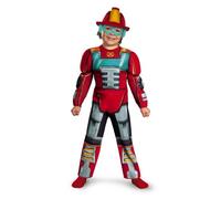 Disguise Boy's Transformers Heatwave Rescue Bots Toddler Muscle Costume, 4-6