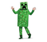 DISGUISE DISK65659G Deluxe Creeper Kids Costume, Green, Large