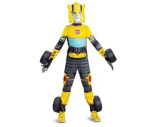 Disguise DISK103509L Converting Transformers Bumblebee Costume, Child, Yellow, Small 4-6 years