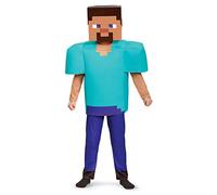 DISGUISE DISK65651L Deluxe Steve Kids Mojang Costume, Blue, Small