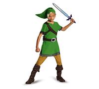 DISGUISE DISK85718L Classic Nintendo Link Costume, Kids, Green, Small