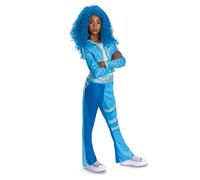 Disguise Disney Descendants Chloe Children's Costume, Official Descendants Product, Features Stylish Blue Flared Jumpsuit with Trendy Design and Printed Belt, Size 4-6 Years