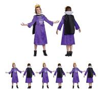 Disguise Disney Descendants Chloe Costume for Girls, Perfect for Descendants Fans, Stylish Blue Longsleeve Onesie with Detailed Belt Design, 7-8 years (Pack of 4)