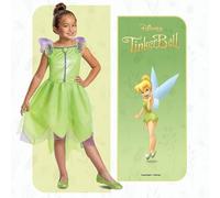 Disney Official Classic Tinkerbell Fancy Dress Up Outfit, Green Fairy Costume for Girls, Costumes for Girls XS