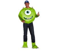 DISGUISE Disney Men's Pixar Monsters University Mike Deluxe Costume Adult Sized, Green/White/Blue, XX-Large
