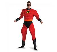 Disguise Disney Mr. Incredible Deluxe Muscle Adult Mens Halloween Costume 5368