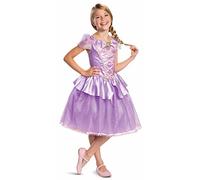 Disney Official Deluxe Rapunzel Dress Up for Girls, Rapunzel Costume Kids Fancy Dress, Tangled Dress Up for Girls Outfit, Princess Costumes for Girls, World Book Day Costumes for Girls 5-6 Years