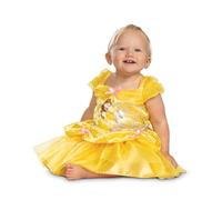 Disguise Disney Princess Belle Infant Dress Up, Official Disney License Infant Fancy Dress Costume for Girls Inspired by Disney's Beauty and the Beast, Size 12-18 Months