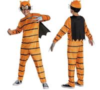Disguise Dog Man Cat Kid Fancy Dress for Kids, Officially Licensed, Includes Cape, Inspired by Cat Kid Mask, Detailed Jumpsuit for Kids, Soft Fabric, for Ages 7-8 Years