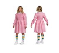 DISGUISE 123659K-EU-6 Eleven Pink Dress Tween Classic (Eu) Costume, M (7-8)
