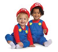 Disguise Fantasia infantil Mario para bebês, roupa oficial do Super Mario Bros para bebês, tamanho (6-12 months), Mario