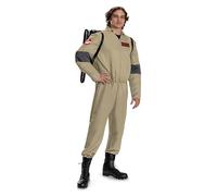Disguise Ghostbusters Movie Ghostbuster Fancy Dress for Adults, Officially Licensed, Ghostbuster Costume for Men & Women, Includes Jumpsuit and Inflatable Proton Pack Accessory, Unisex, Size S/M