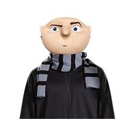 Disguise Men's Kit, Official Minions Gru Adult Mask and Scarf, Single Size Halloween Costume Accessories, Multicolored, One