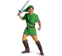 DISGUISE Halloween Deluxe Super Mario Luigi Costume Adult, Green, X-Large