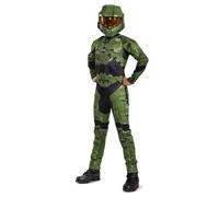 Disguise Kid's Halo Infinite Master Chief Costume Halloween, Green & Black, L 104989G