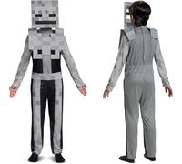 Disguise Kids Minecraft Classic Skeleton Costume - 3T/4T, Gray