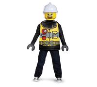 Disguise Lego Firefighter Classic Costume Black/Yellow Medium (7-8)