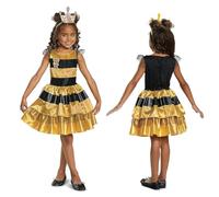Disguise 10510L Queen Bee Classic Fancy Dress Costume, Girls, Multi
