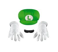 Disguise Luigi Zubehör-Set für Kinder One Size Heavy Metal,islamic Green,white