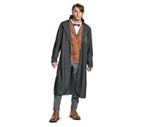 DISGUISE Men's Newt Scamander Deluxe Adult Sized Costumes, Gray & Orange, Medium