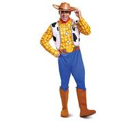 Disguise Men's Woody Deluxe Adult Costume,Multi,XL (42-46), Brown, X-Large (42-46)