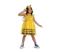 Disguise Minecraft Bee Fancy Dress Costume, Official Minecraft License Dress Up for Girls, Video Game Outfit Inspired by Minecraft, Inlcudes Hooded Dress with Wing Design, for 4-6 & 7-8 years