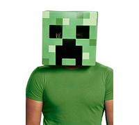 Disguise Minecraft Creeper Half Mask, Green, One Size Adult