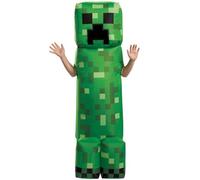 DISGUISE 89331 Minecraft Creeper Inflatable Costume, Cartoon, Green, One Size Child