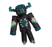 Disguise Minecraft Warden Inflatable Costume, Official Minecraft Inflating Jumpsuit with Air Inflating Fan, Adult Size