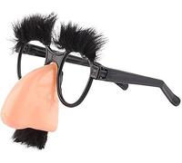 Disguise Moustache Glasses, Halloween Disguise Glasses, Funny Big Nose Eyebrow Eyewear for Fancy Dress Cosplay Costume, Novelty Party Favors