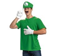 Disguise Nintendo Super Mario Luigi Kit Adult Green Kids