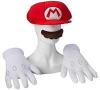 DISGUISE DISX73790 Hat & Moustache Nintendo Mario Costume Accessory, Red, One Size