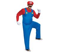 DISGUISE Nintendo Super Mario Brothers Adults Mario Deluxe Costume Mens Gaming Outfit