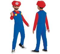 Disguise Nintendo Super Mario Mario Jumpsuit for Kids, Officially Licensed, Includes Mario Hat, Mario Fancy Dress for Kids, Jumpsuit and Moustache, Ages 3-4 years