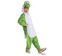 Disguise 146389G-15L Yoshi Hooded Jumpsuit Fancy Dress Costume, Unisex Children, 10-12Y