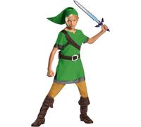 Disguise Official Classic Zelda Link Costume for Kids, Halloween Elf Costume fo