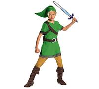 Disguise Official Classic Zelda Link Costume for Kids, Halloween Elf Costume for Kids