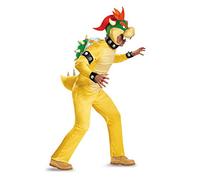 Disguise Official Deluxe Bowser Costume Adult, Halloween Costumes For Men Available In Sizes XL and XXL