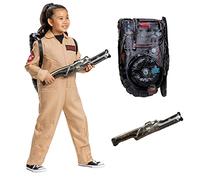 DISGUISE Official Deluxe Ghostbusters Costume Kids includes Proton Pack Backpack, Ghostbusters Fancy Dress Up Ghost Buster Outfit for Children World Book Day Costumes for Boys 7-8 Years