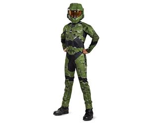 DISGUISE Official Halo Master Chief Costume Kids, Master Chief Armour Infinite Childrens Halo Costume for Boys Fancy Dress Up Outfit World Book Day W irthday