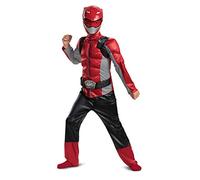 Disguise Official Red Power Rangers Costume Kids, Kids Halloween Costume, M