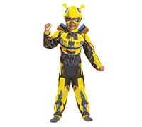 Disguise Official Transformers Rise of the Beasts Bumble Bee Costume with Muscle Pad and Mask Size 3T-4T
